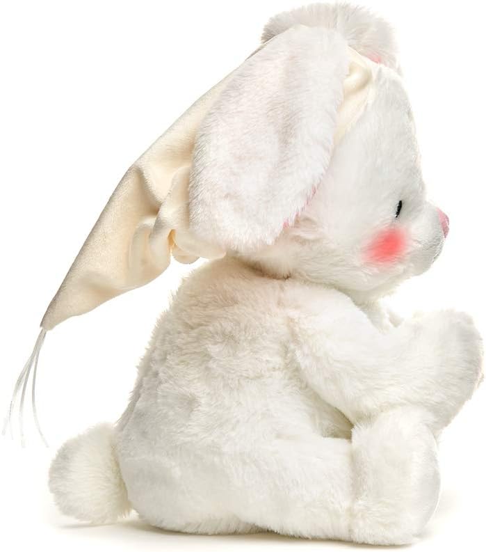 Cuddle Barn – Paws for Prayer Bunny  Juguete de peluche animado que reza se ilumina y canta esta pequeña luz mía, 10 pulgadas