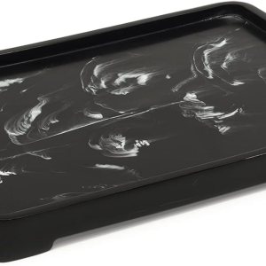 Bandeja de tocador de baño, bandeja de tocador de resina para decoración de encimera de baño, soporte para platos para perfumes, tocador, joyas, Bandeja de tocador de baño, bandeja de tocador de resina para decoración de encimera de baño, soporte para platos para perfumes, tocador, joyas,