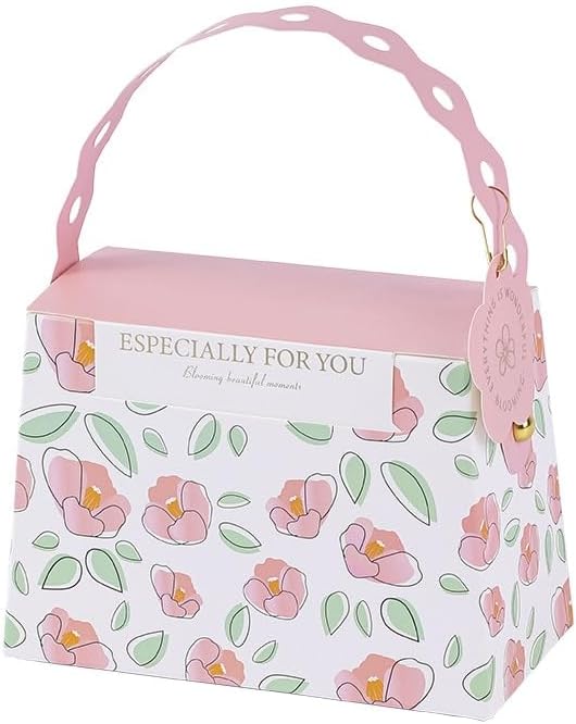 MODADA Bolsas de regalo, regalos de boda, cajas de regalo de dulces con asas, bolsas de embalaje de papel para invitados, baby shower, cumpleaños,