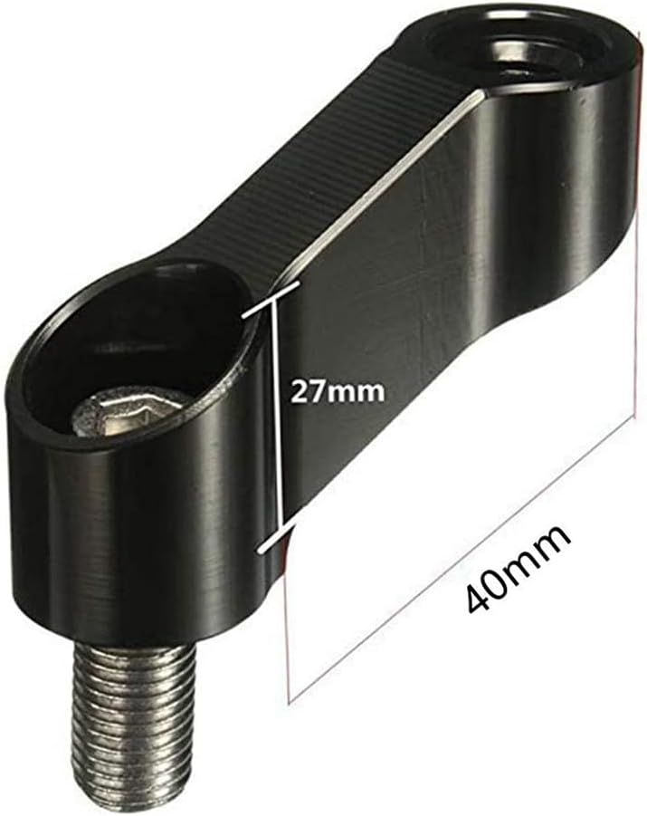 Espejo de bicicleta para motocicleta, elevadores, extensores, adaptadores universales para espejo retrovisor, adaptador de espejo lateral CNC de