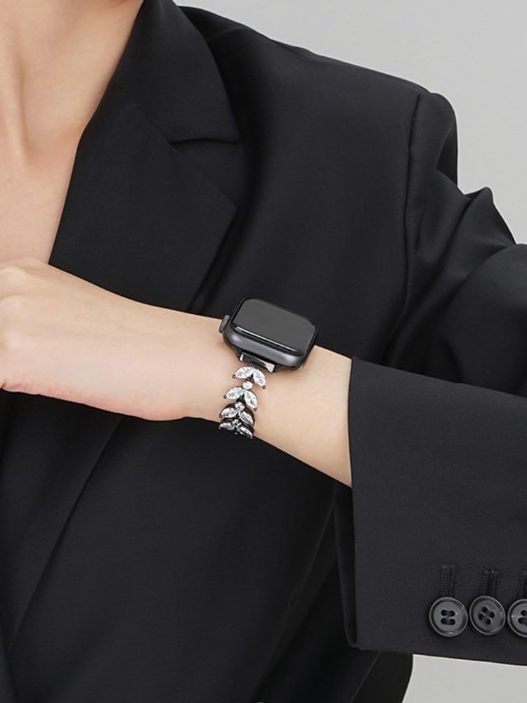 Compatible con Apple Watch Band de 1.496 in 1.575 in 1.614 in 1.654 in 1.732 in 1.772 in 1.929 in iWatch SE Series 9 8 7 6 5 4 3 2 1 Ultra, pulsera