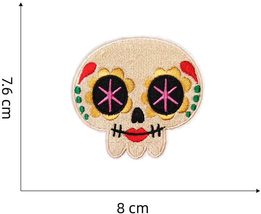 Tornado-Storm – 6 piezas del Día de los Muertos México, Guitarra Clásica, Esqueleto Maquillaje, Sombrero de Paja, Piñata, Cactus Maceta, Maracas,
