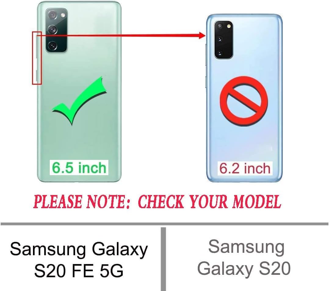 AYMECL Funda para Samsung Galaxy S20 FE 5G, S20 FE con protector de pantalla de vidrio templado 2 unidades, grado militar, doble a prueba de golpes,