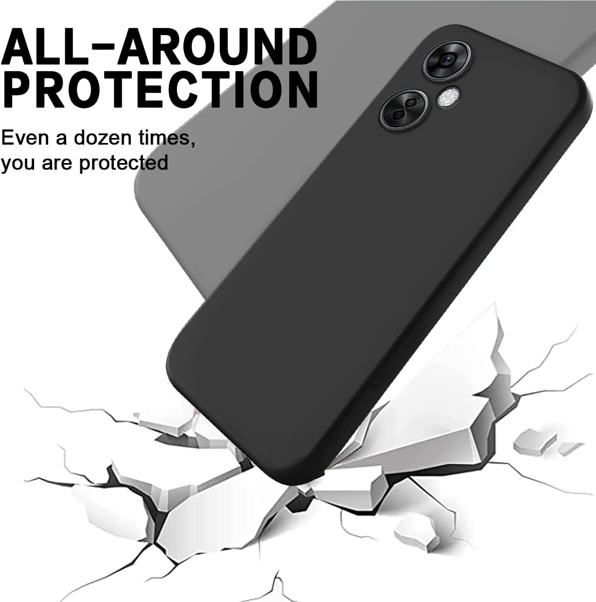 Funda para OnePlus Nord N30, OnePlus Nord N30 5G, funda delgada de silicona líquida cubierta completa de gel suave compatible con OnePlus Nord N30