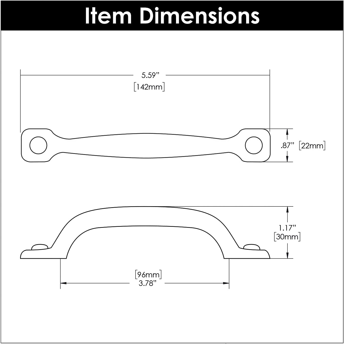 Hickory Hardware Tiradores rústicos, manijas para puertas de gabinetes de cocina, cajones de tocador, tocador de baño, mesitas de noche y armarios,