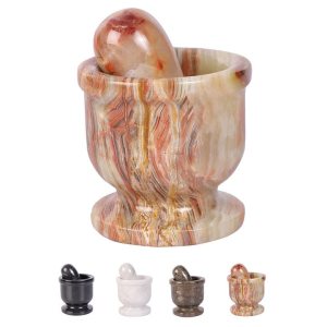 Exquisito juego de mortero y mortero de mármol tu último artículo esencial de cocina para moler especias, hacer guacamole, salsa, pesto y pastillas Exquisito juego de mortero y mortero de mármol tu último artículo esencial de cocina para moler especias, hacer guacamole, salsa, pesto y pastillas