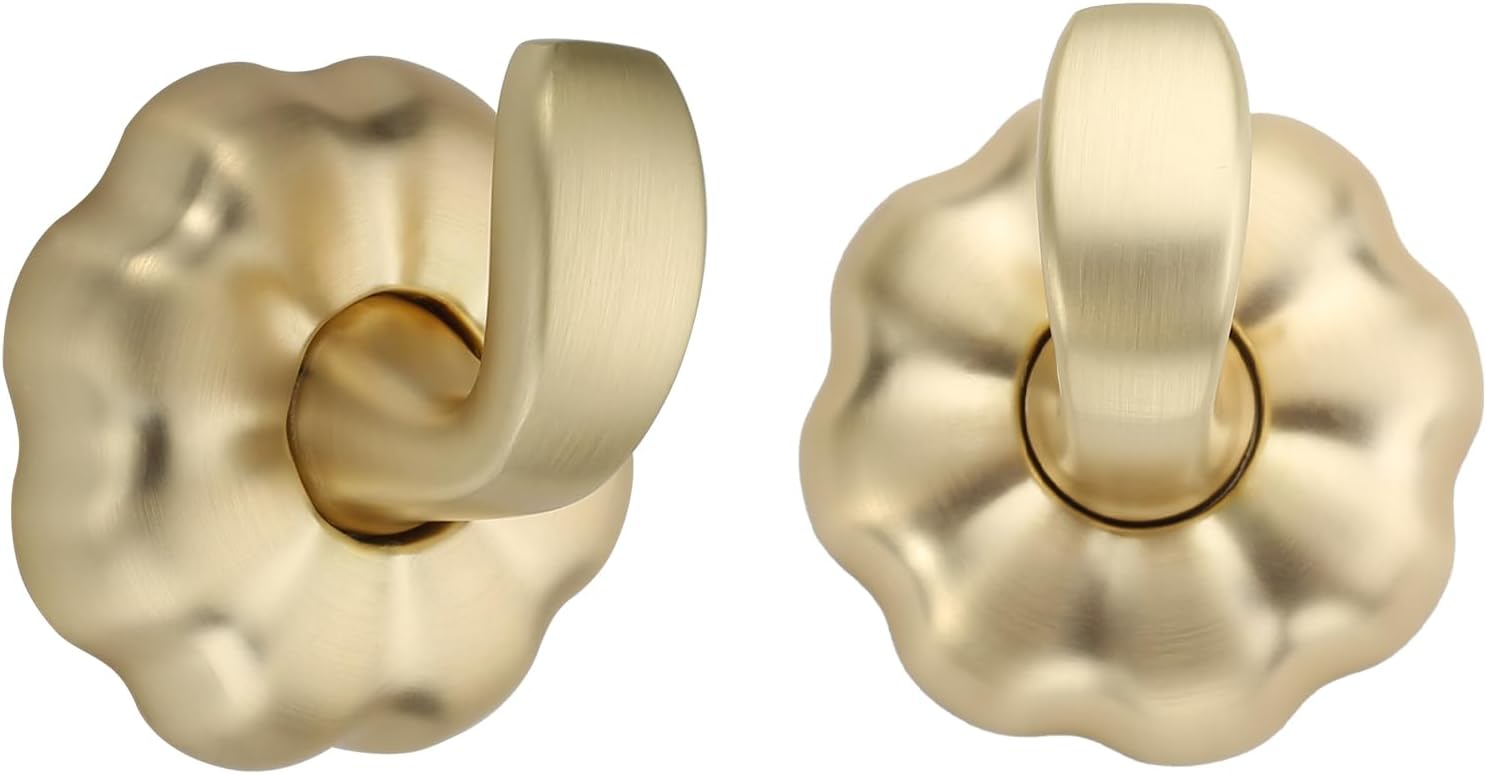 Asidrama Ganchos para toallas de baño, ganchos de oro cepillado para cocina, ducha, puerta, montaje en pared, exquisitos ganchos para bata y