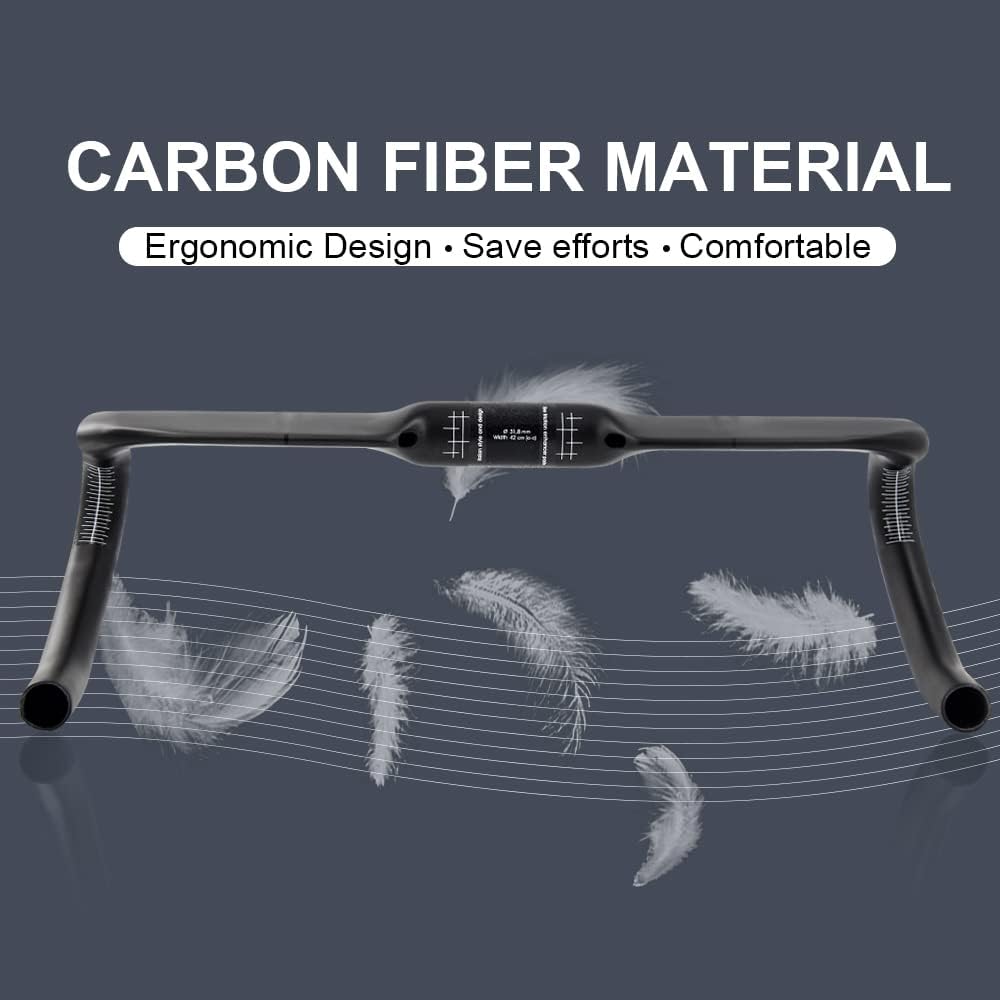 RXL SL Barras de caída de carretera 1-14 “manillar de carbono 31.8 enrutamiento interno manillar compacto caída manillar carbono Giber bicicleta de