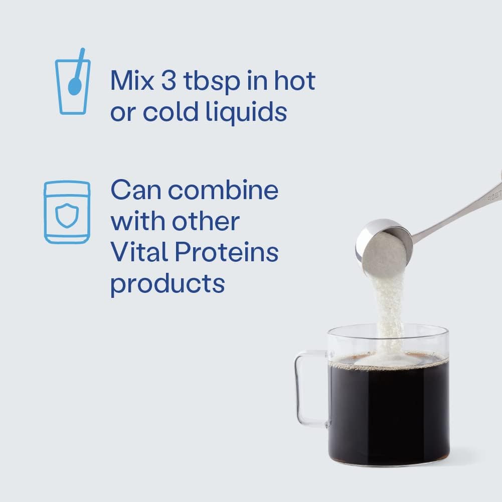 Vital Proteins Collagen Powder Supplement Hydrolyzed Peptides with Hyaluronic Acid and Vitamin C – Non-GMO, Dairy & Gluten Free Unflavored, 9.33oz