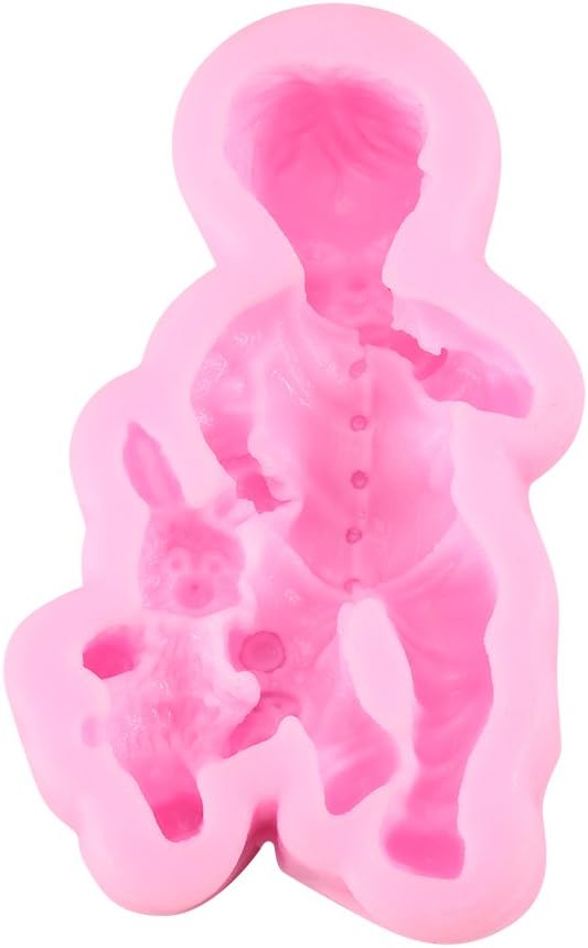 Fondant Cake Liquid Tool Mould Newborn Utensil for Tool Tool Infant Molding Molde Fondant Gum Paste Molds (Boy)