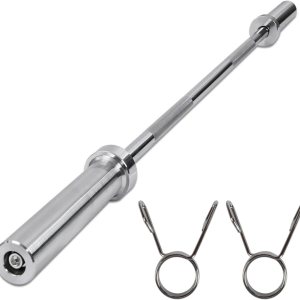 Nisorpa Barra olímpica, barra de pesas estándar de 4 pies, barra de pesas olímpica, barra de pesas de hierro sólido para gimnasio, ejercicios en Nisorpa Barra olímpica, barra de pesas estándar de 4 pies, barra de pesas olímpica, barra de pesas de hierro sólido para gimnasio, ejercicios en