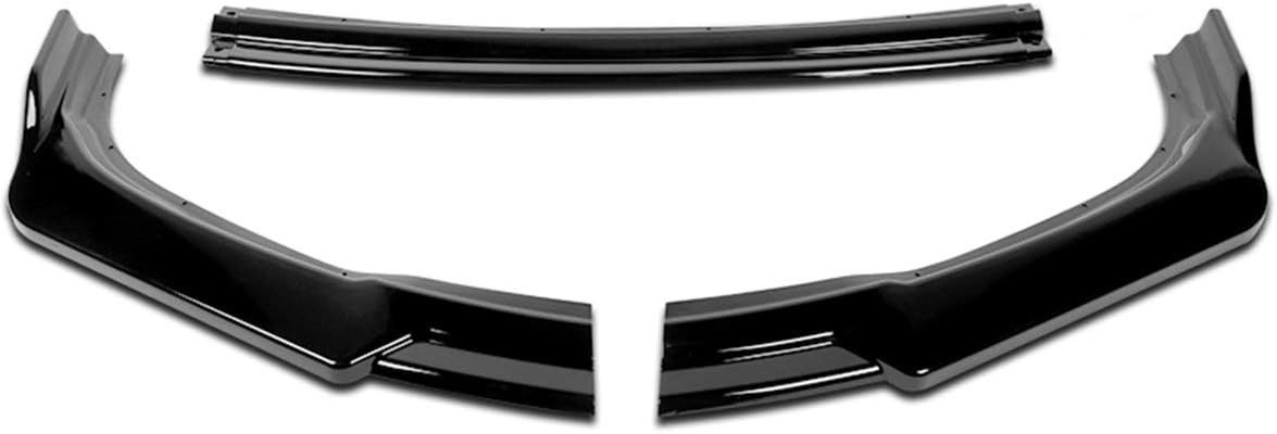 DNA MOTORING 2-PU-523-PBK Borde de parachoques delantero negro brillante MP-Style Compatible con modelos Sienna 11-15 excluye SE Sport