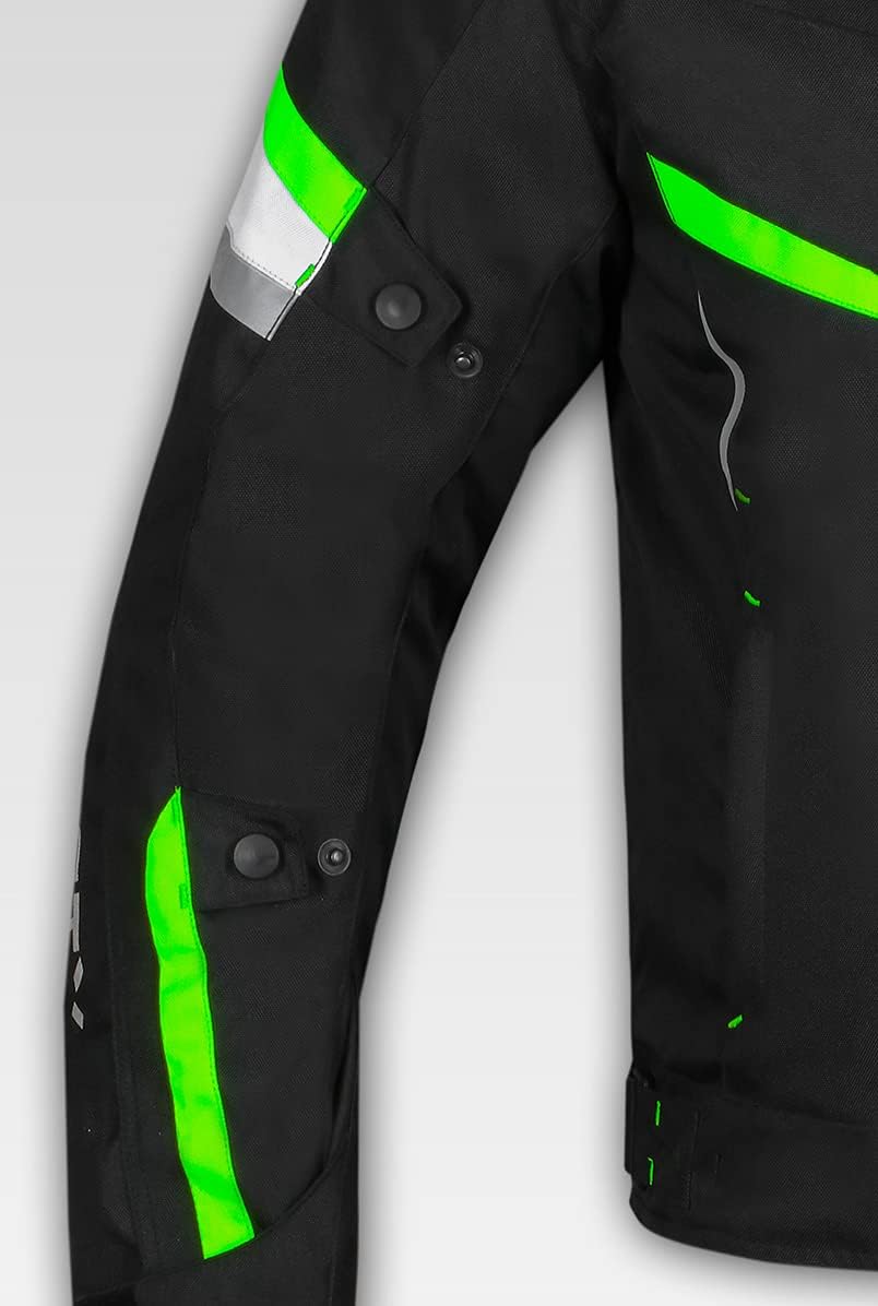 Chaqueta de motocicleta para hombre, impermeable, con tecnología CE resistente al viento, chaqueta de seguridad para hombre
