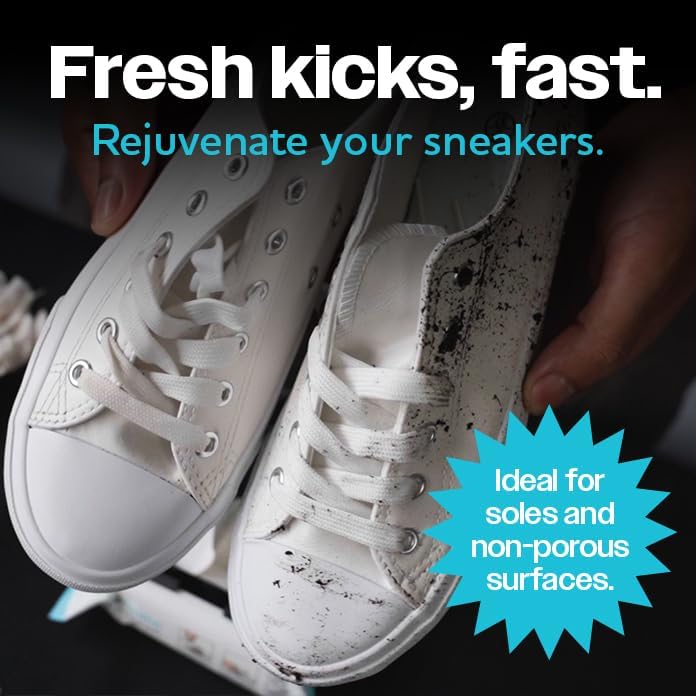 Limpiador desechable de tenis y suelas, toallitas de limpieza prémium para tenis, toallitas rápidas Wipe Mate que eliminan la suciedad, la suciedad