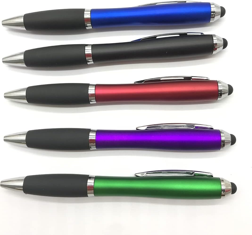 HEYZARDA Bolígrafos personalizados con nombre, texto, icono, logotipo, grabado para la escuela de negocios, oficina, bolígrafo personalizado, 50 100