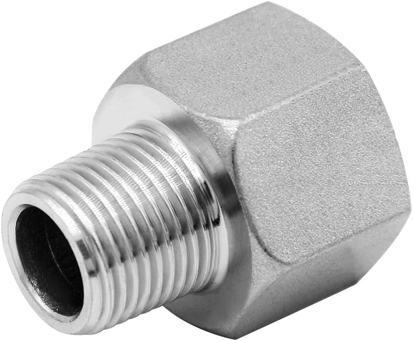 Beduan Instalación de tubería de acero inoxidable 12 “NPT rosca macho x 12” adaptador de tubo de rosca hembra NPT