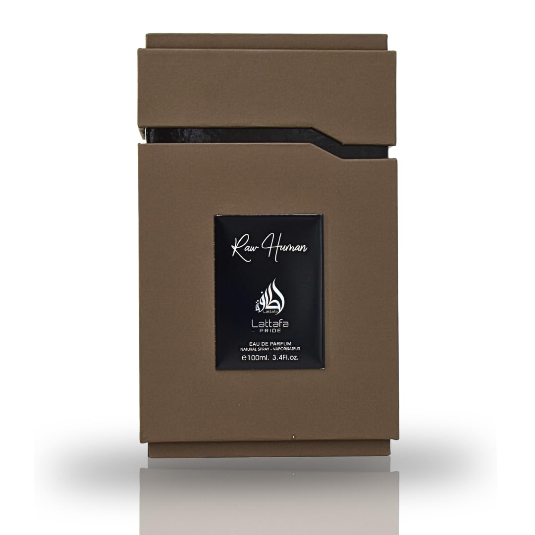 Lattafa Pride Raw Human Eau de Parfum Spray para Unisex, 3.4 onzas