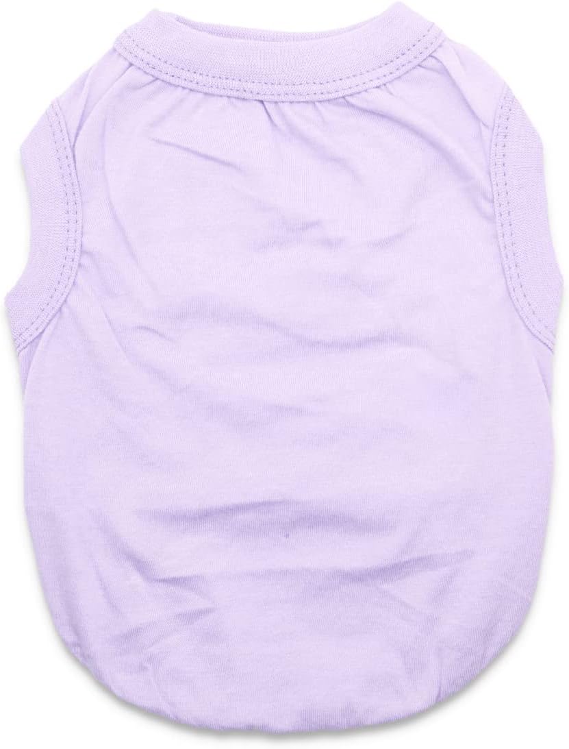Paquete de 6 camisetas de Yorkie para perros extra pequeños, 100% algodón, ropa para cachorros, ropa de chihuahua en blanco, camiseta para cachorros