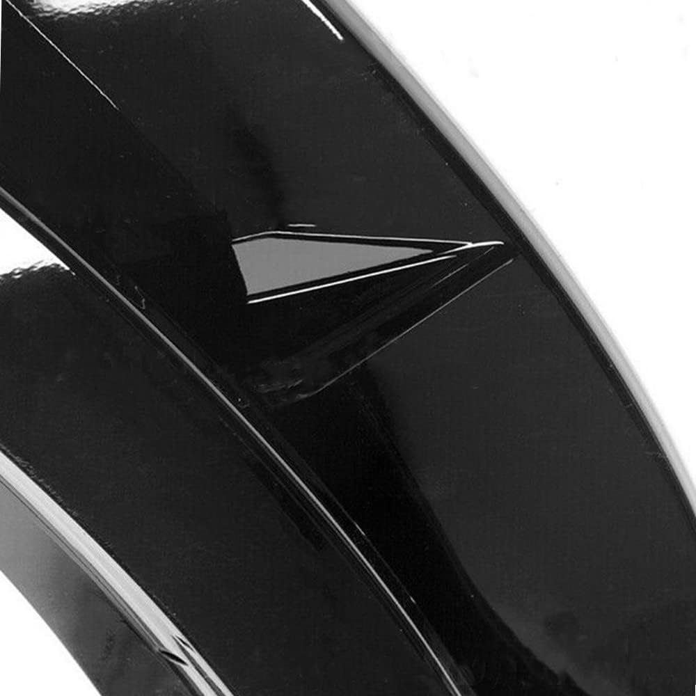 4 piezas de labio delantero compatibles con Dodge Charger 2020 2021 2022 SRT Hellcat cuerpo ancho parachoques delantero alerón divisor de labios