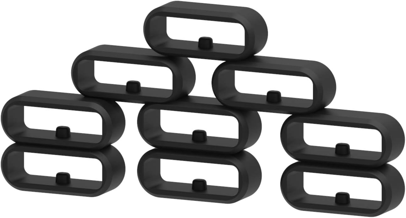 FitTurn Anillos de sujeción compatibles con Fitbit Versa 3Versa 2Fitbit VersaVersa LiteVersa SE, accesorios de repuesto de silicona para reloj,