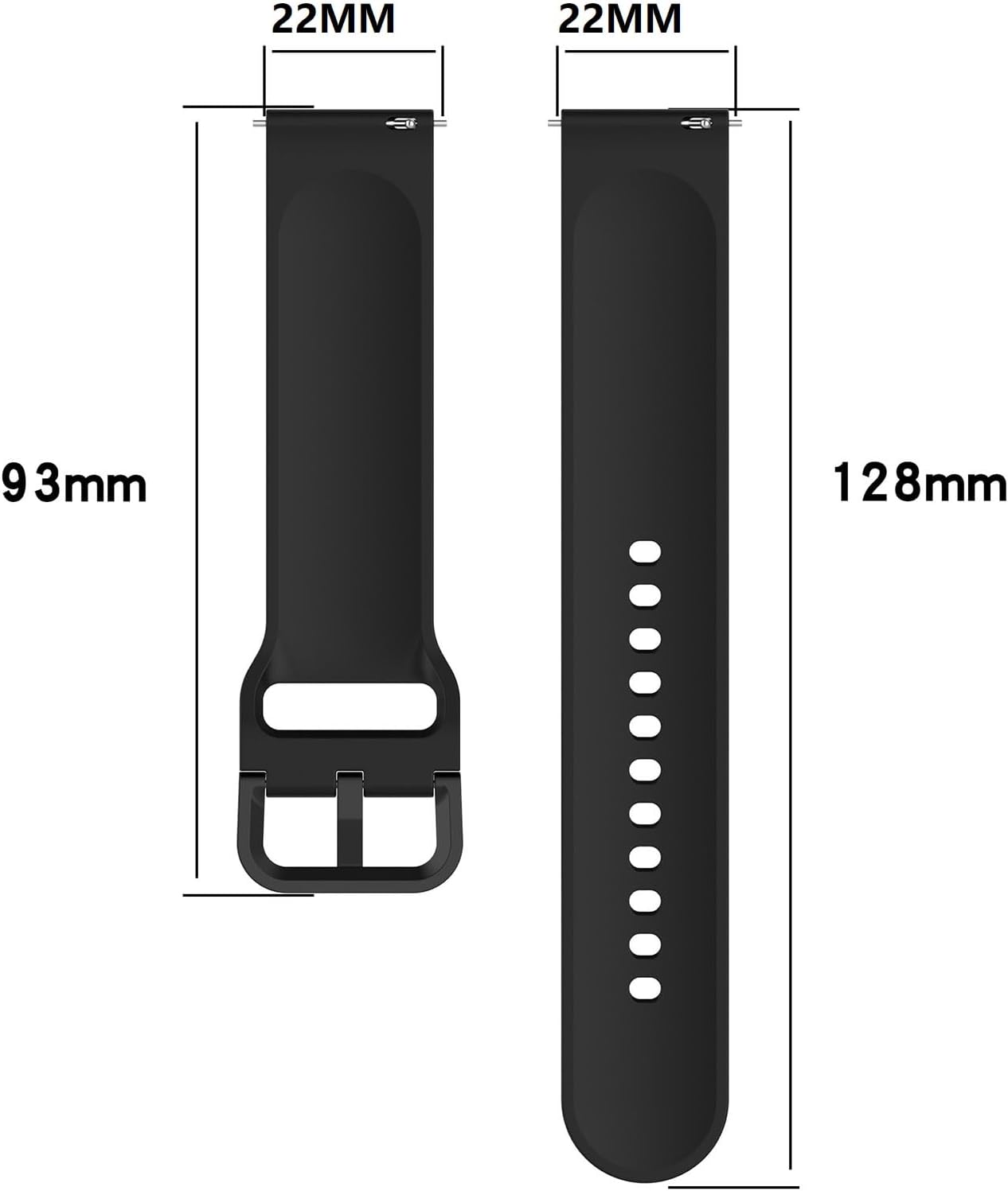 Bandas multicolor para Nerunsa P66DDdidbi P66DDotn P66DAptkdoe P66DPopglory P66NiUFFiT P66Narcid P66 Correa de reloj deportiva de silicona para