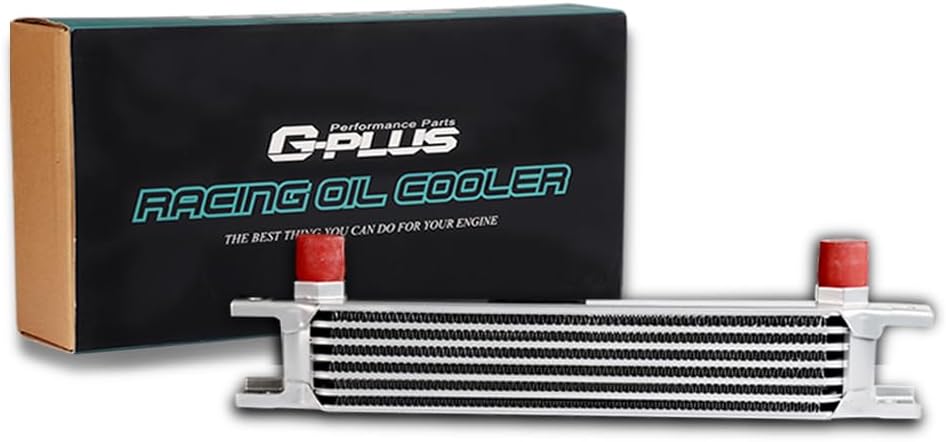 G-PLUS 7 hileras AN10-10AN universal que compite con el refrigerador de aceite de aluminio de la transmisión del motor