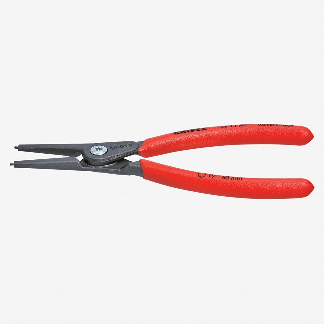KNIPEX Alicates de anillo de precisión externa, rojo y plateado