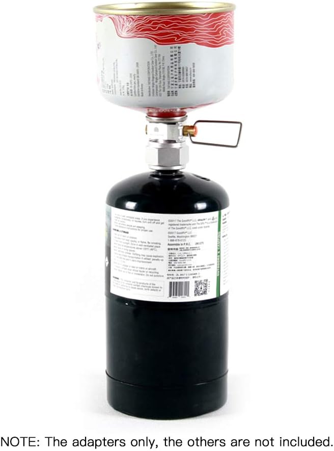 LIXADA Gas Saver Plus, Gas Convertor Shifter, Refill Flat Tank, Conversion Adapter, Camping Gas Adaptor Valve, for Nozzle Bottle TypeButane Gas
