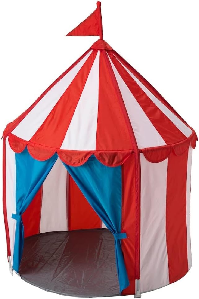 CIRKUSTALT – Tienda de campaña para niños, casa de juegos divertida, actividades de camping, 47  x 39  pulgadas
