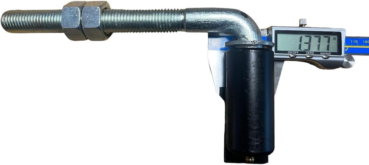 JM Steel – Bisagras soldadas con perno en J de 34 pies para puertas resistentes, capacidad de peso de 600 libras, 7 pulgadas de largo, brazo de