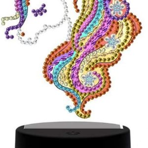 pigpigboss Kit de pintura de diamante de noche de pintura de diamante 5D para adultos, kit de lámpara de noche con pintura de diamante de animales, pigpigboss Kit de pintura de diamante de noche de pintura de diamante 5D para adultos, kit de lámpara de noche con pintura de diamante de animales,