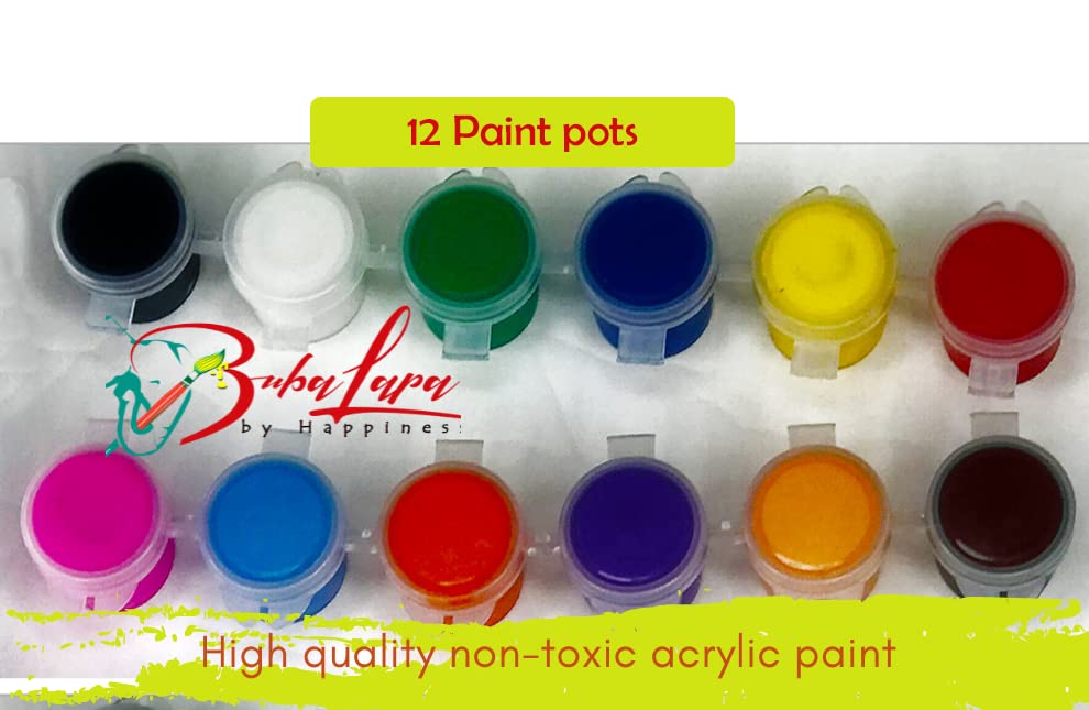 DIY Afro Ladies DIY Paint and Sip Canvas  African Queens Acrylic Painting Set