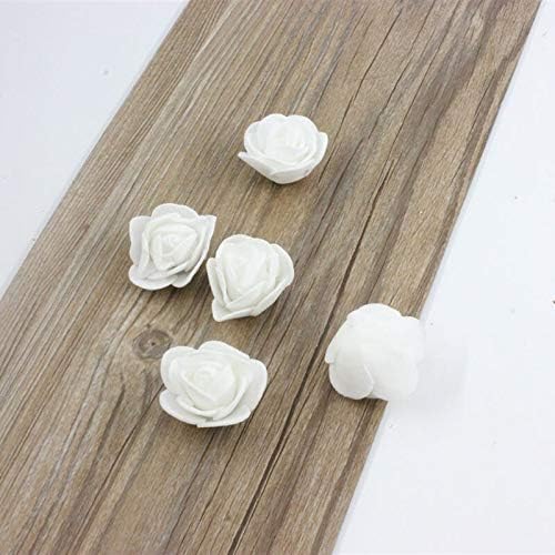 EdricShop – 100 flores artificiales de espuma de polietileno de polietileno, decoracao Do Carro Do Casamento, DIY hecho a mano, decoración Grinalda
