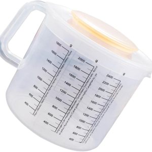 HEMOTON Tazón para mezclar con tapa, tazas de café medidas, con tapas, taza para hornear, manija, escala, marcado, taza graduada, taza para hornear, HEMOTON Tazón para mezclar con tapa, tazas de café medidas, con tapas, taza para hornear, manija, escala, marcado, taza graduada, taza para hornear,