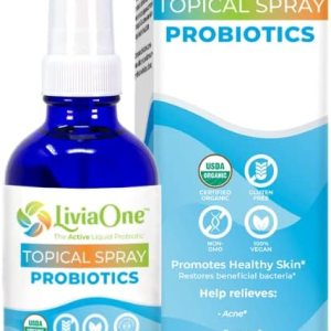 LiviaOne Topical – Probióticos líquidos en aerosol, probióticos orgánicos certificados por USDA, probióticos veganos sin gluten ni alérgenos, sin LiviaOne Topical – Probióticos líquidos en aerosol, probióticos orgánicos certificados por USDA, probióticos veganos sin gluten ni alérgenos, sin