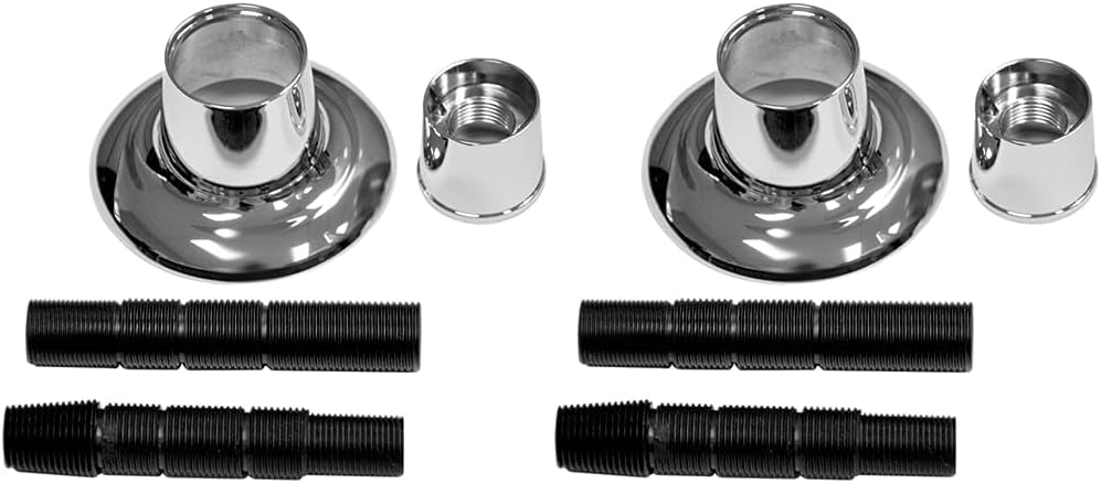 Danco 10311 Brida y boquilla universales, 1 unidad (paquete de 2), cromo