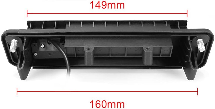 Vlicevrn HD Cámara de visión trasera para automóvil con mango de maletero con lente de ojo de pez, visión nocturna, cámara de estacionamiento de