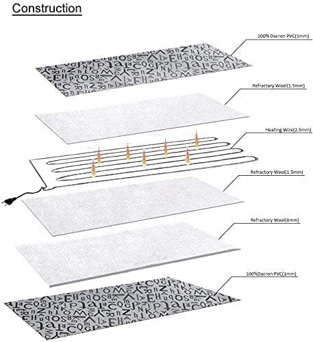 Almohadilla térmica para mascotas para perros y gatos, alfombrilla térmica para interiores, almohadilla térmica eléctrica para perros, gatos, cable