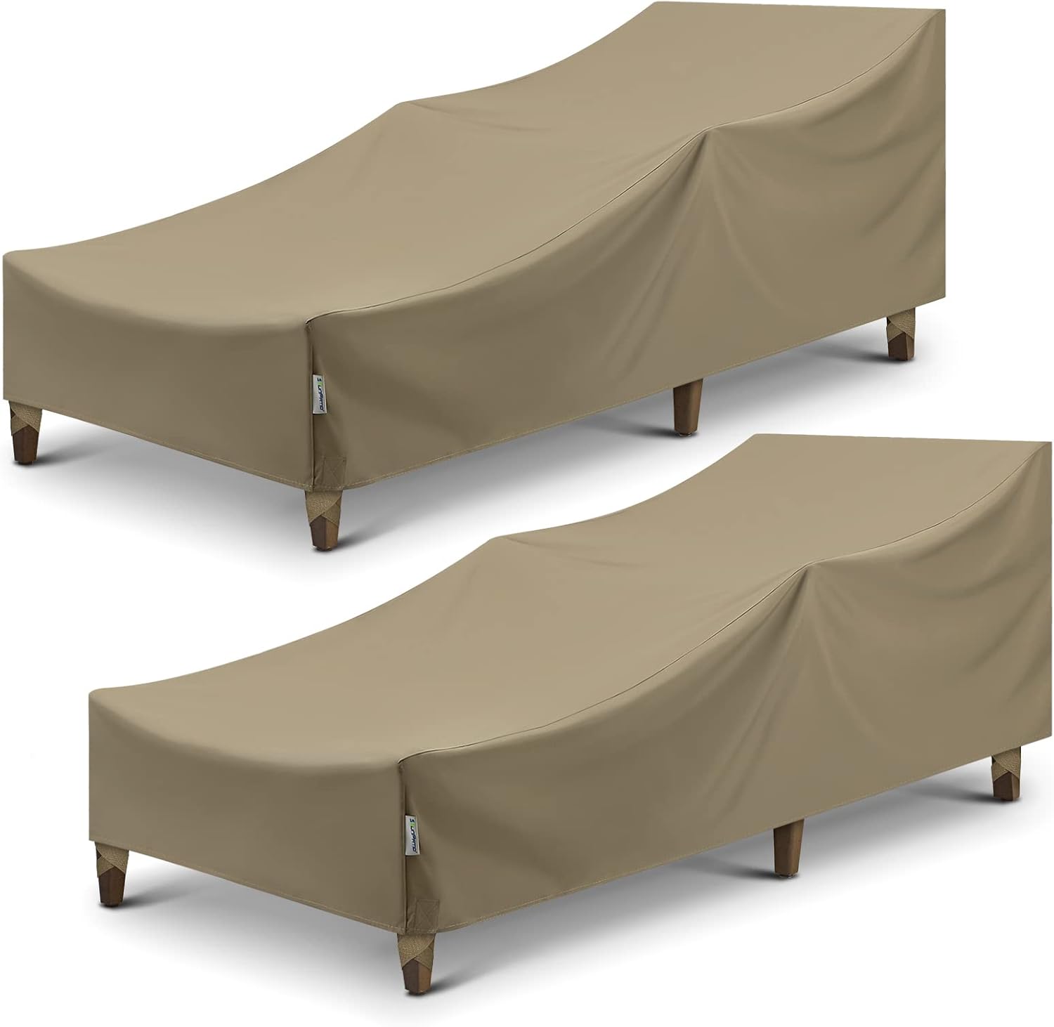 SunPatio Fundas para tumbonas para exteriores, resistentes al agua, para silla de playa, con costuras selladas, resistente a la decoloración,