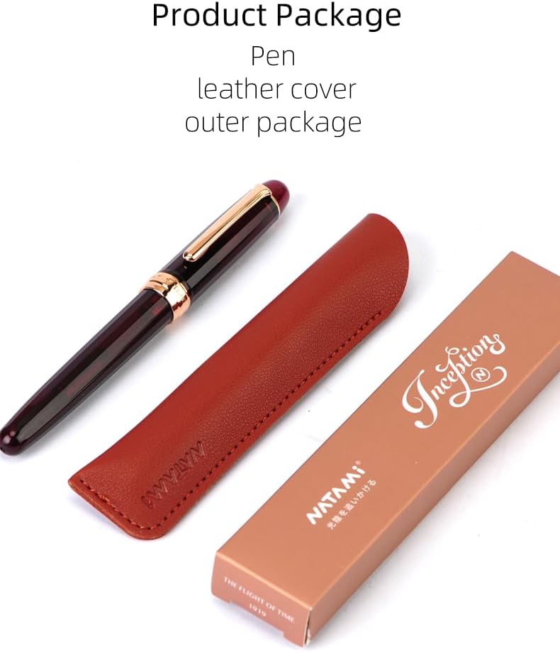 Pluma estilográfica Conversor de tinta transparente de punta fina Smooth Flow Basics Juego de estuche de regalo recargable