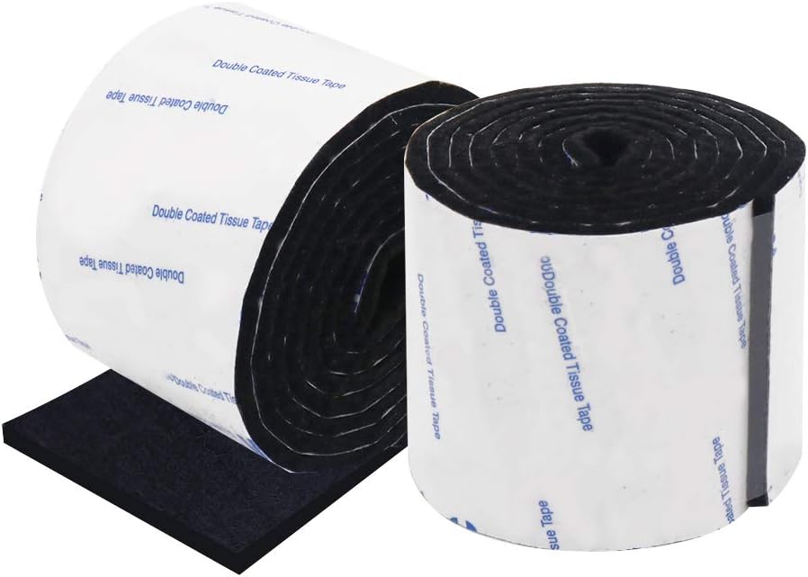 Shintop Cinta adhesiva de fieltro para bricolaje, rollo de tira de fieltro resistente cortada en cualquier forma para proteger tu suelo de madera