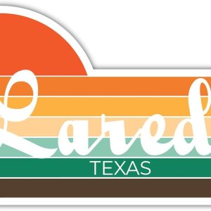 Laredo Texas – Imán para nevera (4 x 2.25 pulgadas), diseño estético retro vintage de los años 70 Laredo Texas – Imán para nevera (4 x 2.25 pulgadas), diseño estético retro vintage de los años 70