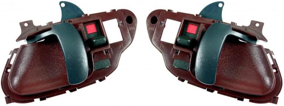 KarParts360 Para Chevy K1500 1999 Manija de puerta interior lado del conductor y del pasajero  Par  Delantero  Rojo  GM1352103, GM1353103  15708049,