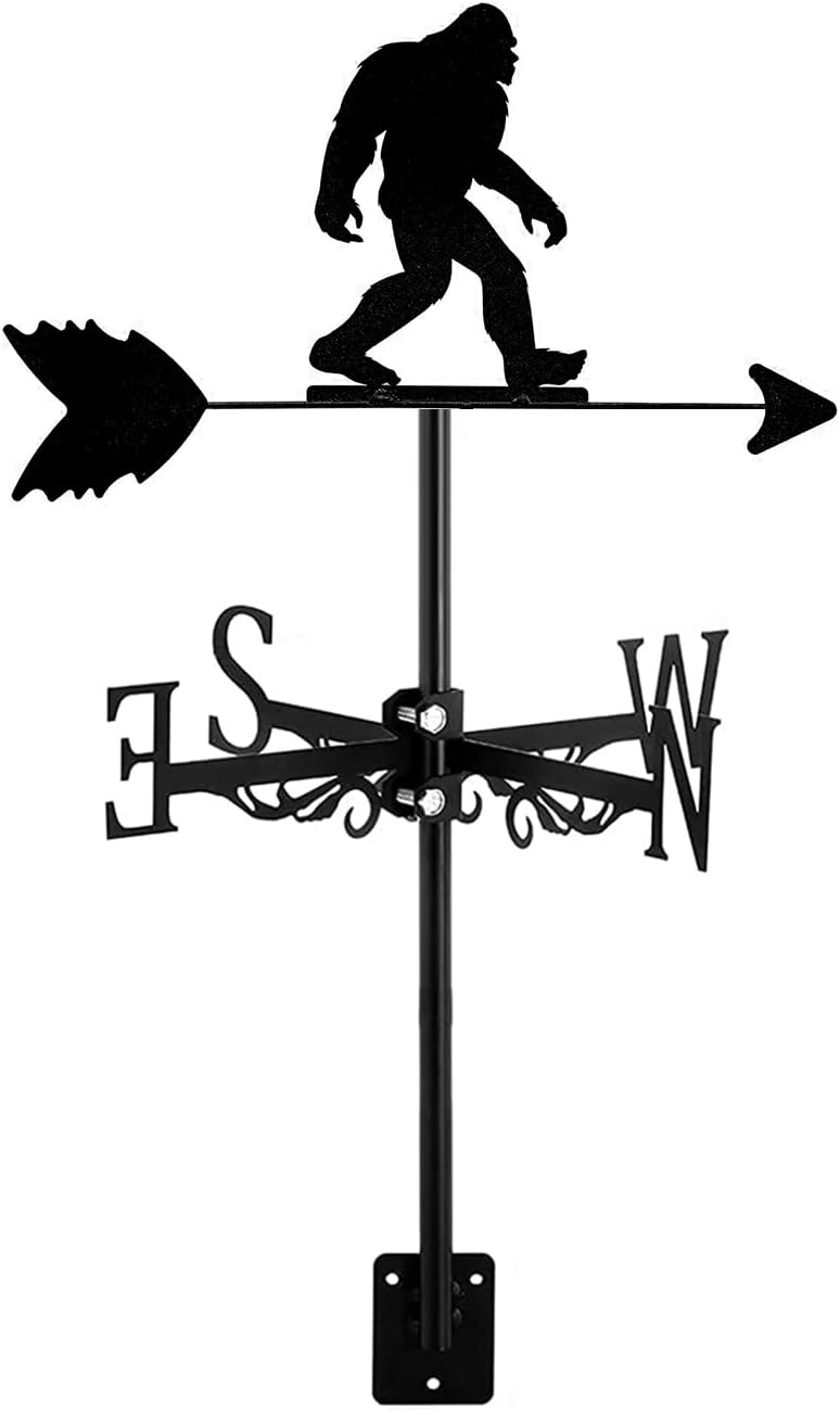 Veleta con forma de animales con montaje en el techo, dirección del viento, decoración creativa para el hogar, regalo para exteriores, granja,