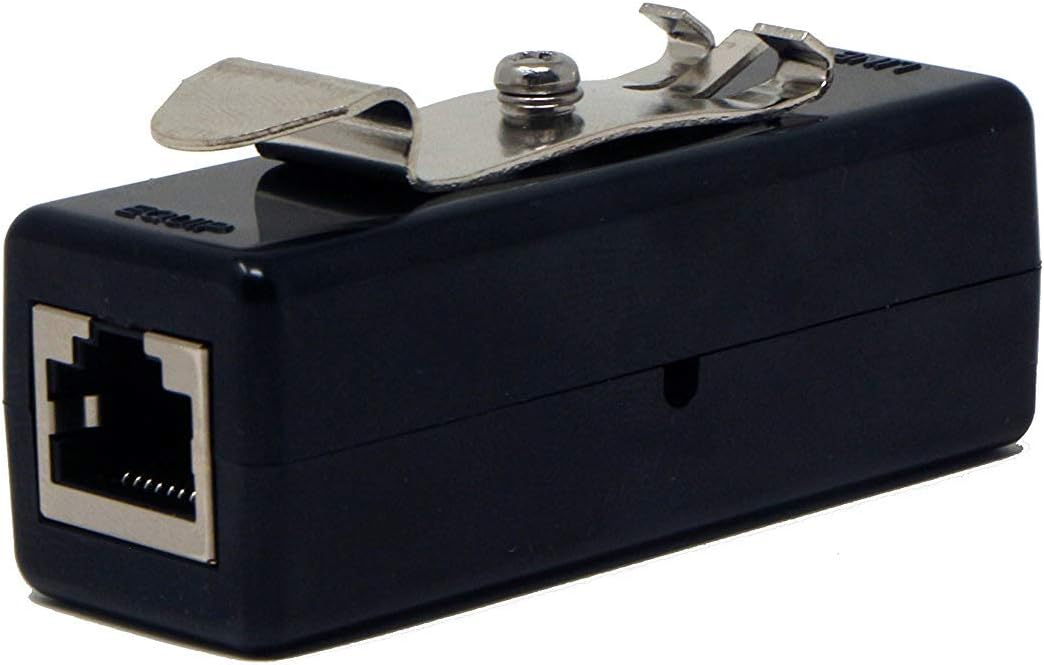 Protector contra sobretensiones Ethernet – PoE+ – Gigabit – (con opción de montaje en carril DIN) – Tubo de descarga de gas para protección completa