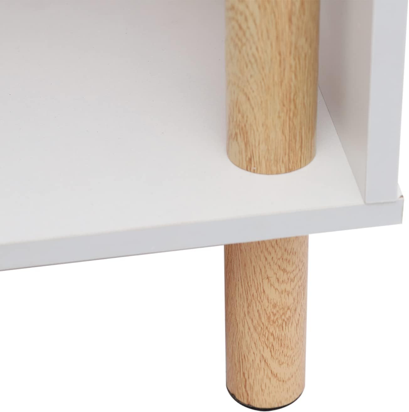 PaNeTnya Estantería abierta independiente de 5 niveles, estantería blanca, estante de almacenamiento multifuncional para sala de estar, dormitorio y