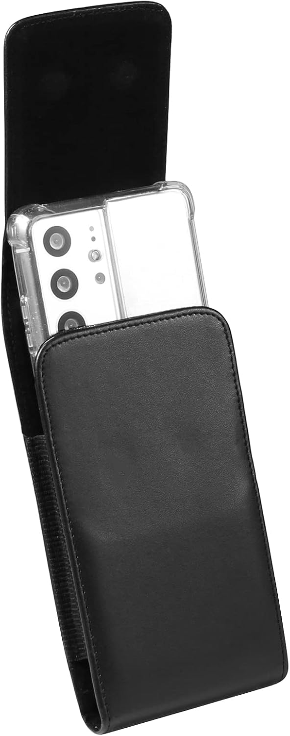 Funda de piel sintética para teléfono celular con clip para cinturón para Samsung Galaxy S21 S20 S22+ S21 FE S10 Note 10  Google Pixel 7 7a Pixel 6a
