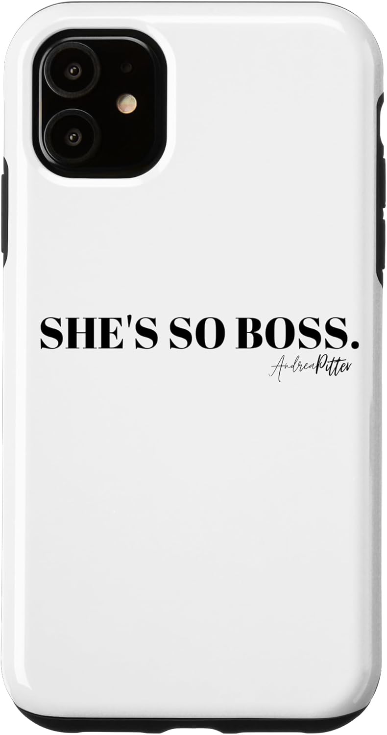 iPhone 11 Making the Cut “She’s So Boss” – Carcasa de texto negro
