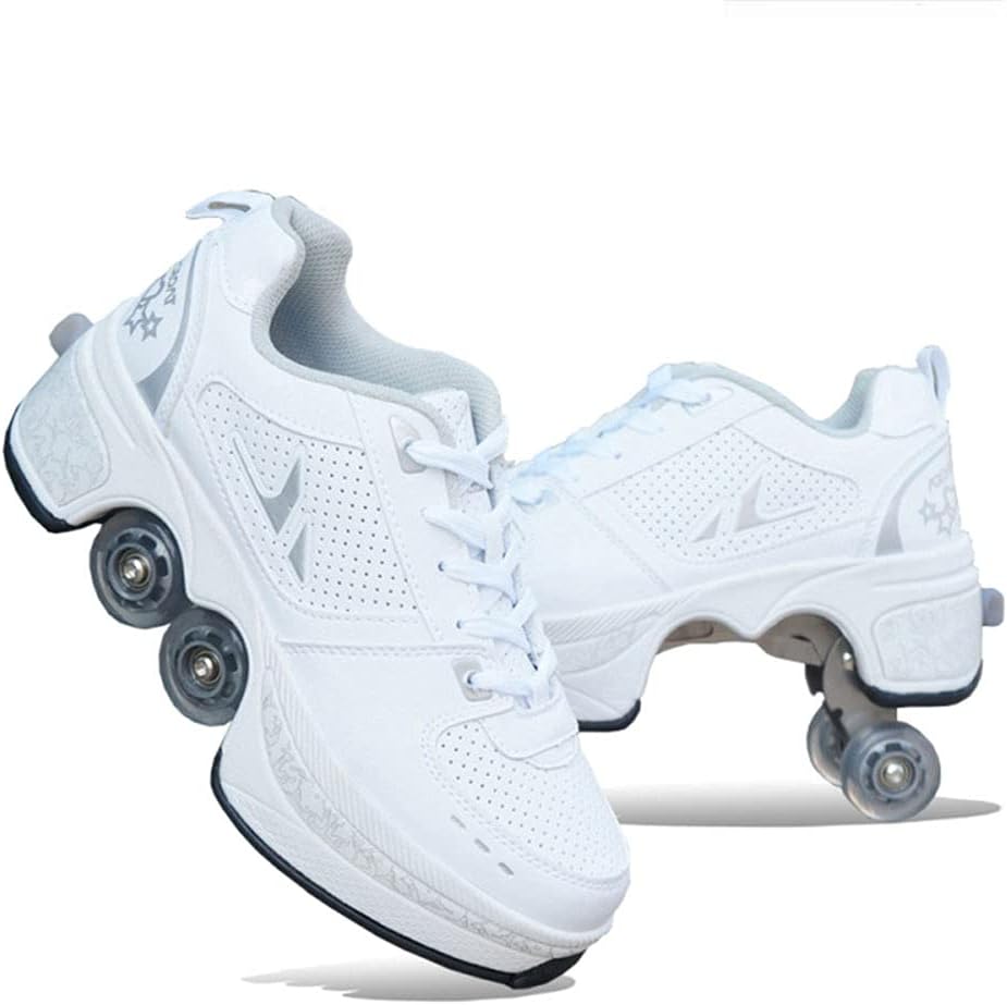 Patines para mujeres, zapatos con ruedas para niñas, zapatos retráctiles para niños, zapatos de parkour para adultos, patines en línea, patines para