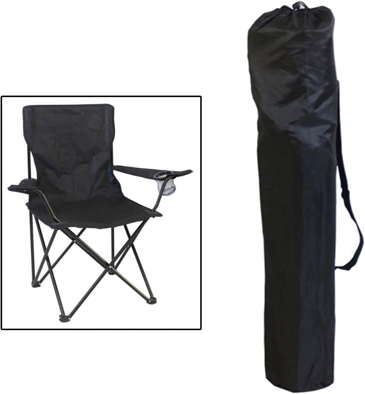 MERIGLARE Organizador de silla de césped, bolsa de repuesto para silla de campamento, silla plegable de gran capacidad, bolsa de almacenamiento para